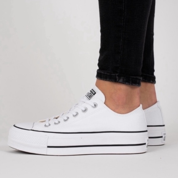 converse lift platform white